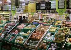 Sezione dedicata ai prodotti ortofrutticoli bio.