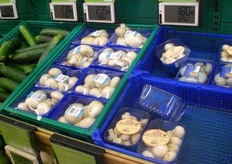 Champignons olandesi (a sinistra) e francesi (a destra).