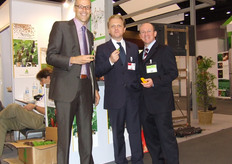 Jan Doldersum, Chris White e Gerald Lamusse dell'organizzazione della fiera.