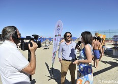 Salvo Garipoli intervistato dalla troupe di 7Gold