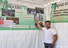 Ditta Calocero specializzata in bonifica dell'amianto e servizi per l'ecologia. In foto il signor Roberto.
