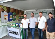 Stand Grena con Antonio Nardecchia, Alessandro Storti, Claudia Danese ed Elia Bellamore.
