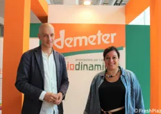 Giovanni Buccheri, direttore di Demeter Italia, e Francesca Lucifero, membro della segreteria del DAI (Demeter Associazione Italia).