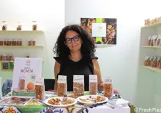 Melissa Puglisi in rappresentanza dell'azienda siciliana Aruci, un laboratorio di dolci artigianali.