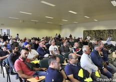 Al termine della visita, breve convegno presso la sala di Granfrutta Zani