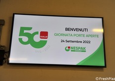 Il benvenuto per il 50° del gruppo Guillin. Nespak, che fa parte del gruppo, è stata fondata invece in precedenza, nel 1955