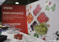 Particolare confezione a protezione dell'uva