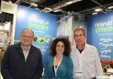 Da sinistra: Francisco Murillo Sanchez, Alida Stigliano e Pasquale Casalnuovo della società di breeding Nova Siri Genetics.