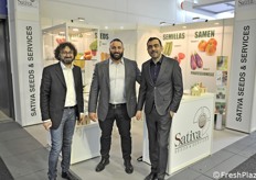 Per Sativa in fiera Fabrizio Corzani, Gioele Fabbri ed Enrico Morgagni.