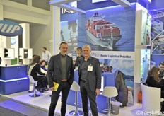 Allo stand Tramaco, Riccardo Martini e Stefanbo Coccon di SDC Venezia