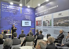 Un evento allo stand del Porto di Trieste