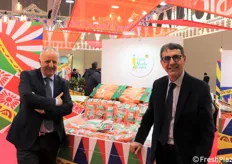 Massimo Pavan e Carmelo Calabrese, rispettivamente presidente e vicepresidente del consorzio di tutela della carota novella di Ispica Igp