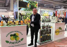 Fabio Trunfio, titolare e responsabile commerciale dell'azienda agricola Patea, capofila della cooperativa Bergamia.