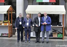 Bioplanet e Rinova: da sinistra Carlo Casalboni, Paolo Petracci, Stefano Lazzarini e Alvaro Crociani 
