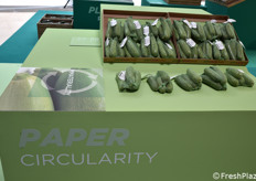 Esposizione di packaging sostenibili nella Hall Sud.