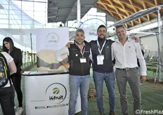 Da sinistra Michele Zaniboni, Roberto Innocenti (Romagna Impianti) e Matteo Ferrari (Fruit Net System)