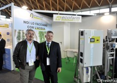 Allo stand Ecofarm Enrico Storti e Massimo Bizzarri