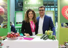 Carmen Giampà e Antonio Gianfanti in rappresentanza della Organizzazione di produttori Orto Natura.