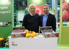 Francesco Macrì e Giuseppe Morena, rispettivamente presidente e direttore commerciale/socio dell'Organizzazione di produttori Frujt.