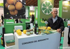 Luigi Frammartino dell'omonima azienda agricola, in rappresentanza del Consorzio del bergamotto.