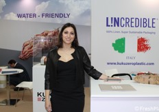 Serena Ruppi, Ceo di Kuku International Packaging. "Crediamo fermamente nel progetto di imballaggi realizzati completamente in fibra di lino a marchio L!NCREDIBLE®".