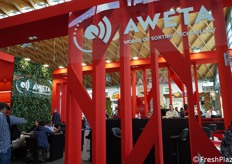 Lo stand Aweta Sistemi ha presentato linee complete per selezione, calibratura e confezionamento frutta e verdura. 