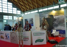 Stand di imprese che sono approdate a Macfrut dal Sudafrica.