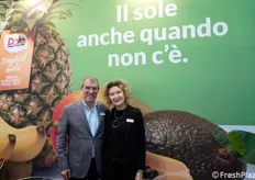 Allo stand DOLE incontriamo Claudio Scandella e Cristina Bambini per fare il punto sul mercato dei prodotti esotici e sulle iniziative di incentivo al consumo di frutta che la filiale italiana sta portando avanti da un paio d'anni.