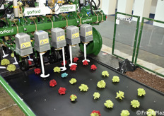 Dimostrazione di macchina Garford a Macfrut in Campo.