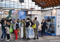 Piuttosto affollato lo stand Campagnola.