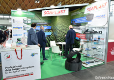 Lo stand Soaplast, specialisti in irrigazione.
