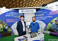 Nello stand Lualtek, Andrea Cardini e Luca Occhipinti.