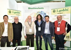 Foto di gruppo presso lo stand L. Gobbi. Da sinistra: Andrea Capuro, Daniele Oliveri, Alessio Zanasi, Maurizio Simone, Roberto Iavoni e Andrea Adriani.