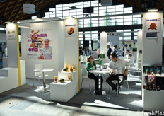 Stand collettivo della Colombia.