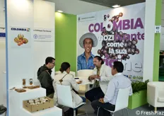 Stand collettivo della Colombia.