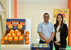 Mahmoud Osman e Laura Marini dell'egiziana Fruit Link.