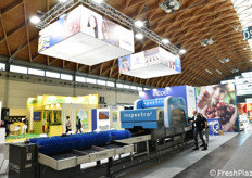 Lo stand Icoel. Macchine ed impianti per la lavorazione dei prodotti ortofrutticoli, Linee lavorazione agrumi, Macchine confezionatrici frutta e prezzatrici