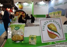 Presso lo stand della Agrifood Abruzzo, non poteva mancare il richiamo alla Patata del Fucino Igp.