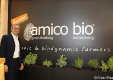 Enrico Amico presidente della cooperativa agricola Amico Bio, nonché presidente di Demeter Italia.