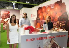 Serena Ruppi (Ceo), Ricardo Caballero (commerciale Spagna) ed Elena Tadia (commerciale estero) di Kuku International Packaging.