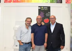 Rosario Ferrara, Nicola De Santis (APOC) e Lorenzo Colucci (Top Fruit).