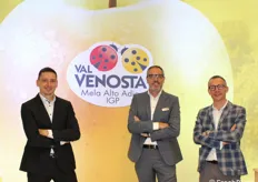 Martin Metz (responsabile vendite Italia), Gerhard Eberhöfer (product manager Bio) e Fabio Zanesco (product manager varietà protette) di VIP.