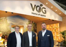 Klaus Hölzl (responsabile vendite), Walter Pardatscher (direttore generale) e Hannes Tauber (responsabile marketing) di VOG.