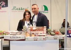 Gioacchino e Chiara Russo dell'Azienda Agricola Russo "Artisti nella produzione del pomodoro datterino" di Vittoria (RG)
