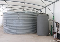 Impianto per il trattamento ad osmosi inversa che serve per abbassare la conducibilità dell’acqua