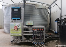 Altra porzione dell'impianto di fertirrigazione