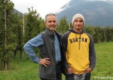 Thomas e Alex Oberhofer, rispettivamente quarta e quinta generazione dell'azienda agricola di famiglia.