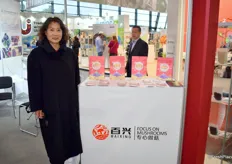 Wang Shu Qin della Zhejiang Baixing Food Co. Alcune aziende cinesi che nutrivano grandi speranze per la fiera non hanno potuto recarsi a Norimberga a causa delle misure di quarantena riguardanti il coronavirus.