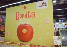 La mela Bonita è disponibile sul mercato per la prima volta quest'anno e la commercializzazione inizierà nelle prossime settimane.