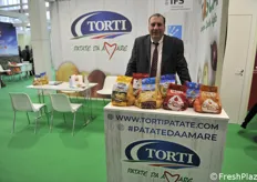 Allo stand Torti Patate, Raffaele Torti